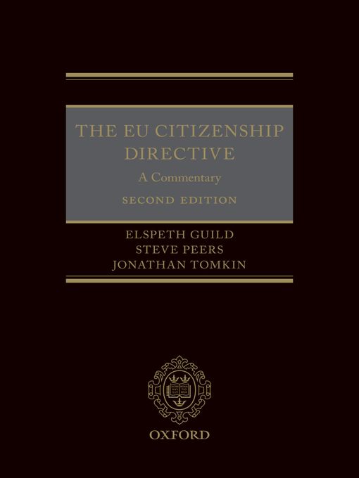Upplýsingar um The EU Citizenship Directive eftir Elspeth Guild - Biðlisti